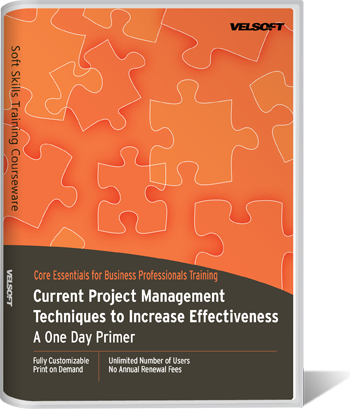 Current Project Management Techniques to Increase Effectiveness - A One Day Primer