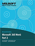 Microsoft 365 Word: Part 3